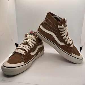 Vans SK8-Hi‎ Brown High Top Skate Shoes Sneakers Women's Size 7.5 Men's Size 6